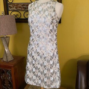 Craig Signer Elegant Vintage Silver Dress